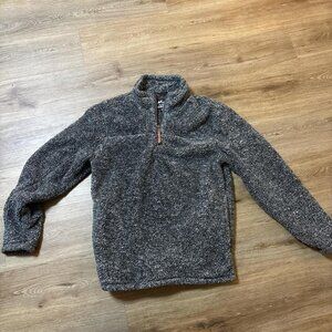 Alpine Design Men's Grey and Brown Jumper
